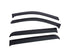 EGREGR 15+ Ford F150 Crew Cab Tape - On Window Visors - Set of 4