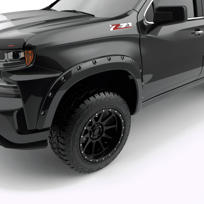 EGREGR 2023+ Chevrolet Silverado 1500 Bolt - On Look Fender Flares - Black (Set of4)