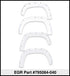 EGREGR 16+ Toyota Tacoma w/Mudflap Bolt - On Look Color Match Fender Flares - Set - Super White