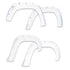 EGREGR 16+ Toyota Tacoma w/Mudflap Bolt - On Look Color Match Fender Flares - Set - Super White