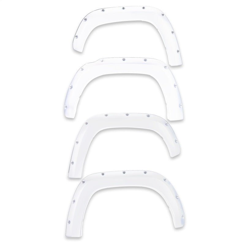 EGREGR 16+ Toyota Tacoma w/Mudflap Bolt - On Look Color Match Fender Flares - Set - Super White