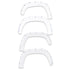 EGREGR 16+ Toyota Tacoma w/Mudflap Bolt - On Look Color Match Fender Flares - Set - Super White