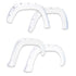EGREGR 16+ Toyota Tacoma w/Mudflap Bolt - On Look Color Match Fender Flares - Set - Super White