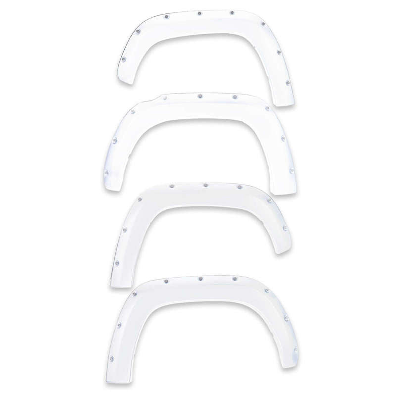 EGREGR 16+ Toyota Tacoma w/Mudflap Bolt - On Look Color Match Fender Flares - Set - Super White