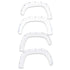 EGREGR 16+ Toyota Tacoma w/Mudflap Bolt - On Look Color Match Fender Flares - Set - Super White