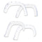 EGREGR 16+ Toyota Tacoma w/Mudflap Bolt - On Look Color Match Fender Flares - Set - Super White