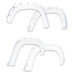 EGREGR 16+ Toyota Tacoma w/Mudflap Bolt - On Look Color Match Fender Flares - Set - Super White