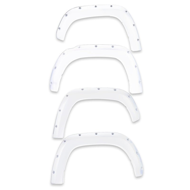 EGREGR 16+ Toyota Tacoma w/Mudflap Bolt - On Look Color Match Fender Flares - Set - Super White