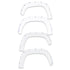 EGREGR 16+ Toyota Tacoma w/Mudflap Bolt - On Look Color Match Fender Flares - Set - Super White