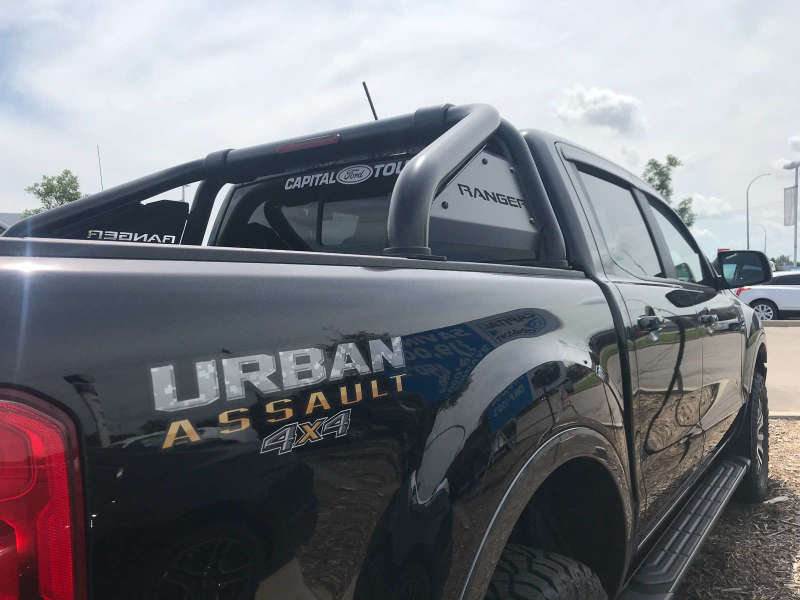 EGREGR 2019+ Ford Ranger Black Powder Coat S - Series Sports Bar (w/o Side Plates)