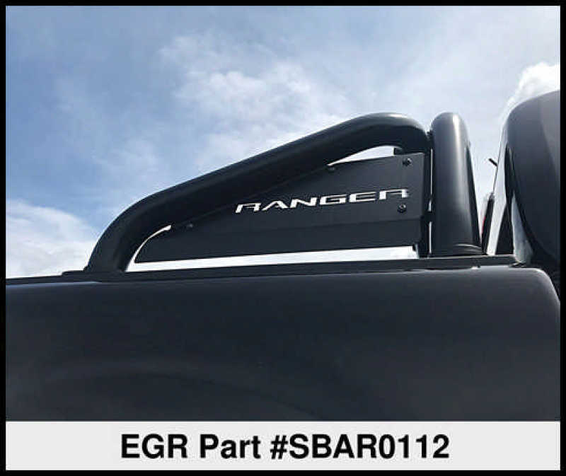 EGREGR 2019+ Ford Ranger Black Powder Coat S - Series Sports Bar (w/o Side Plates)