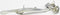 Sherman Driver Side Hood Hinge Chrome | Fits 1997-2003 Ford Expedition | Parts Link FO1236105