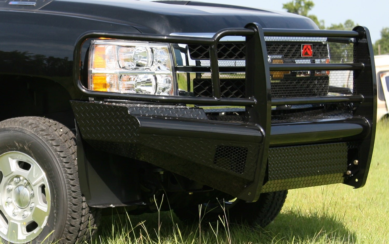 Fab FoursFab Fours CH11 - S2760 - 1 Black Steel Front Ranch Bumper