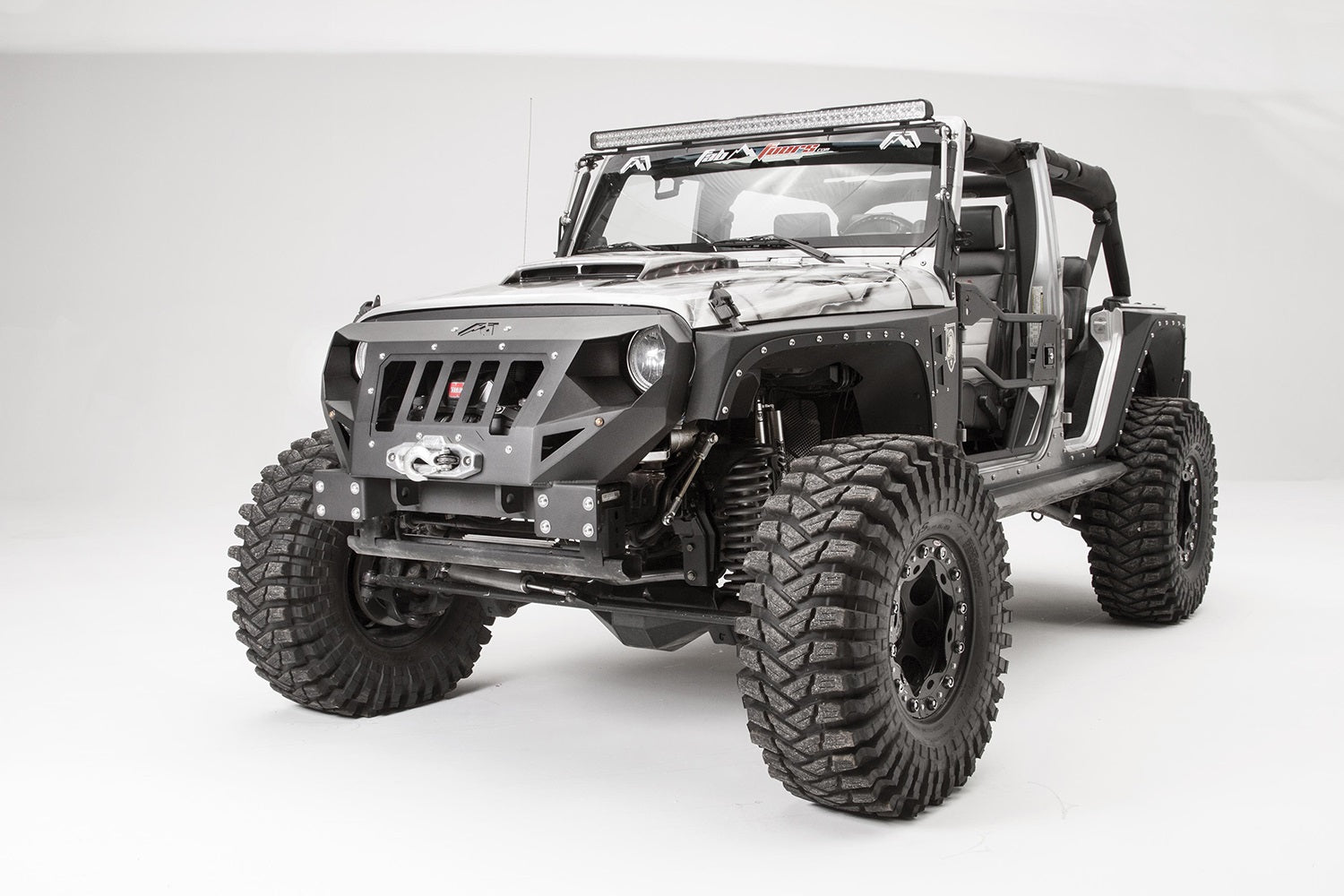 Fab FoursFab Fours GR1000 - 1 Grumper Grill/Front Bumper Fits 07 - 18 Wrangler (JK)