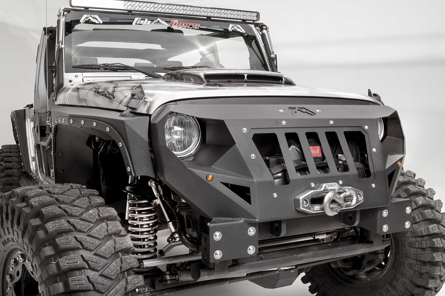 Fab FoursFab Fours GR1000 - 1 Grumper Grill/Front Bumper Fits 07 - 18 Wrangler (JK)