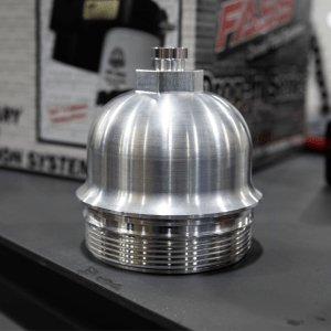 FASSFASS Fuel Systems Billet Filter Cap Kit | Fits 2017 - 2024 Chevy GMC Duramax 6.6L L5P