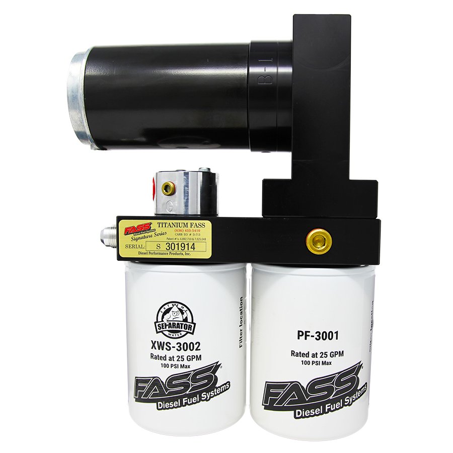 FASSFASS Titanium Signature Series Diesel Fuel Lift Pump 220GPH Fits 1999 - 2007 Ford 7.3L 6.0L Powerstroke
