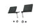Fishbone OffroadFishbone Offroad 76 - 06 Jeep CJ YJ TJ Wrangler Foot Peg Set Gloss - Black