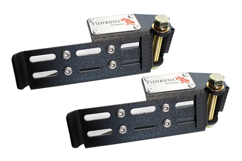 Fishbone OffroadFishbone Offroad 2007+ Jeep Wrangler/Gladiator Steel - Black Foot Peg Set