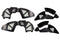 Fishbone OffroadFishbone Offroad 2018+ Jeep Wrangler JL Front/Rear Set of 4 Aluminum - Blk Powdercoat Inner Fenders