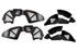 Fishbone OffroadFishbone Offroad 2018+ Jeep Wrangler JL Front/Rear Set of 4 Aluminum - Blk Powdercoat Inner Fenders