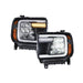 Form Lighting14 - 18 GMC Sierra 1500 and 15 - 19 GMC Sierra 2500/3500 LED Reflector Headlights Pair Form Lighting
