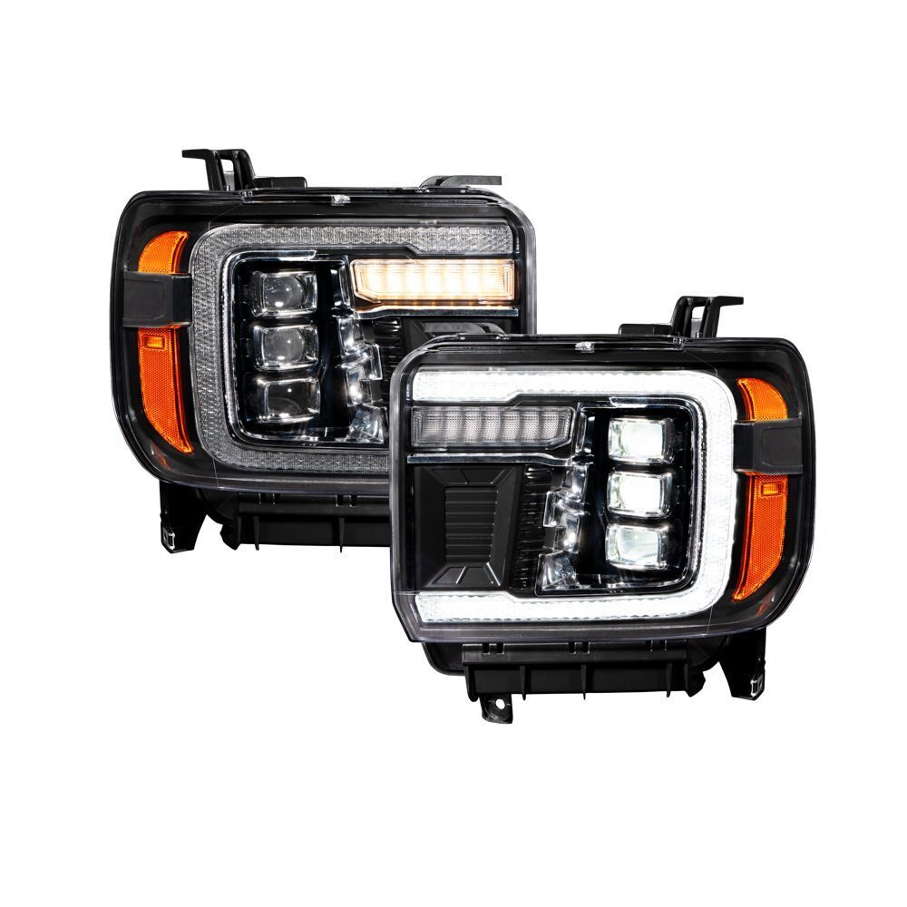 Form Lighting14 - 18 GMC Sierra 1500 and 15 - 19 GMC Sierra 2500/3500 LED Projector Headlights Pair Form Lighting