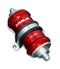 FuelabFuelab 818 In - Line Fuel Filter Standard - 6AN In/Out 10 Micron Fabric - Red