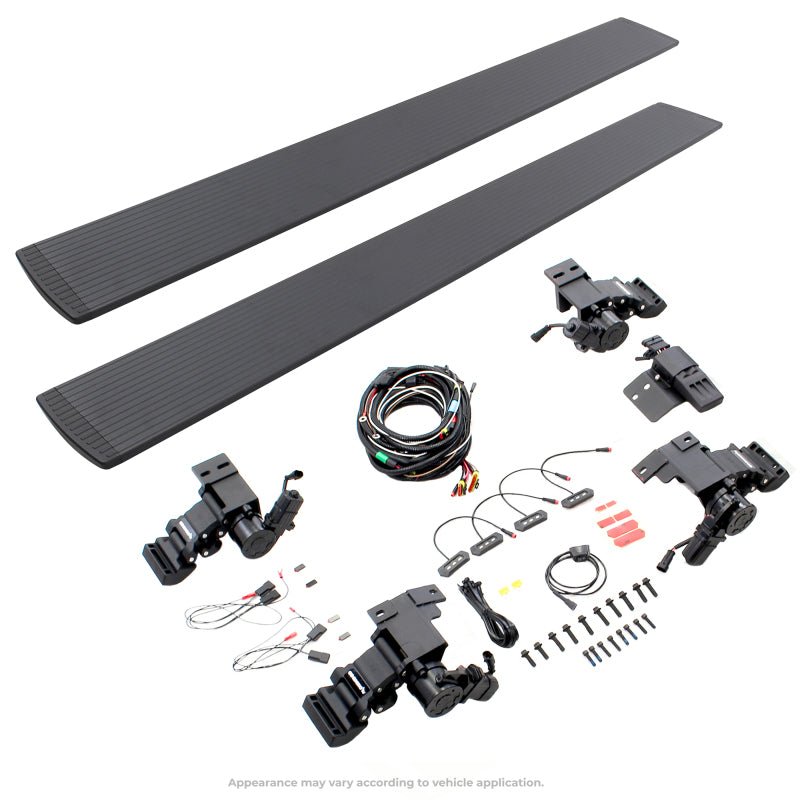 Go RhinoGo Rhino 15 - 23 Ford F - 150 CC 4dr / 17 - 22 F - 250/350 SD CC 4dr E - BOARD E1 Running Board Kit - Tex. Blk