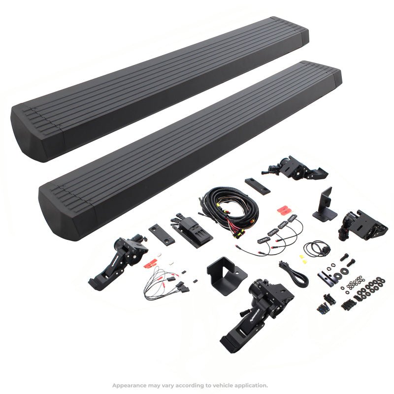 Go RhinoGo Rhino 18 - 23 Jeep Wrangler 2dr E - BOARD E1 Electric Running Board Kit (No Drill) - Tex. Blk