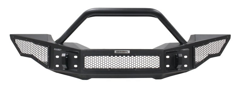 Go RhinoGo Rhino 07 - 20 Jeep Wrangler JL/JLU/JK/JKU/Gladiator JT Rockline Full Width Bumper w/ Overrider