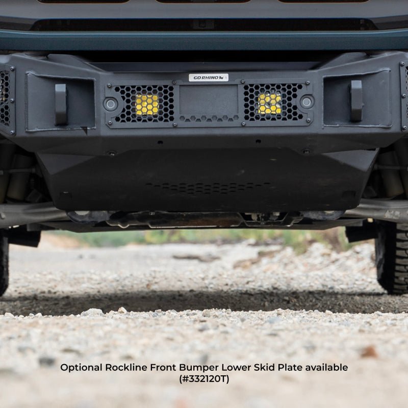 Go RhinoGo Rhino 21 - 24 Ford Bronco (2 and 4 Door) Rockline Full Width Bumper