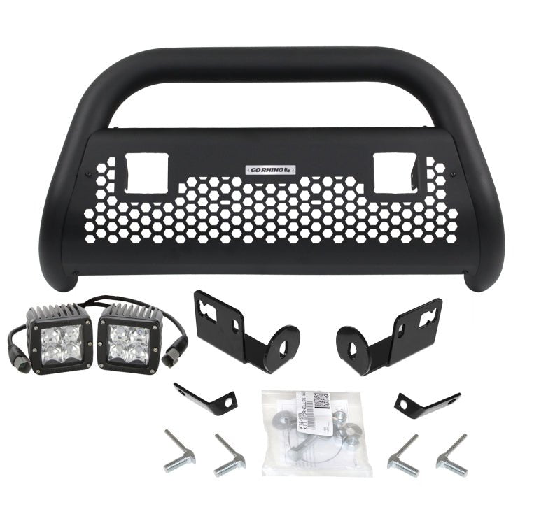 Go RhinoGo Rhino 05 - 15 Toyota Tacoma RC2 LR 2 Lights Complete Kit w/Front Guard + Brkts