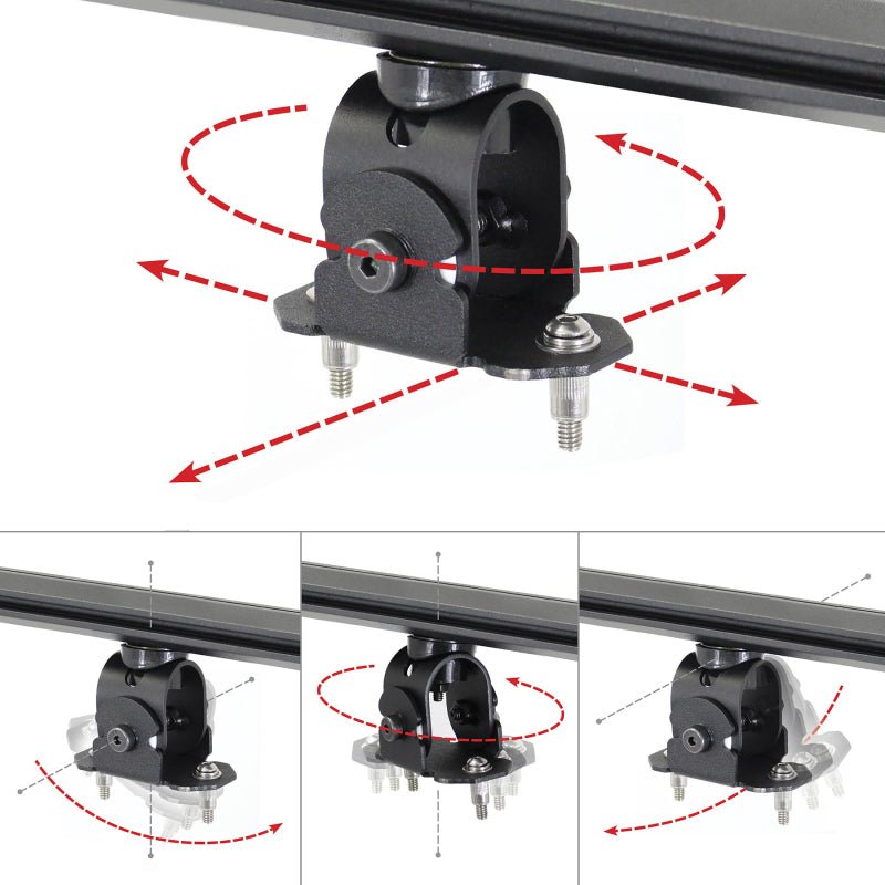 Go RhinoGo Rhino Adjustable Multi - Axis Mounting Kit for SRM Rack