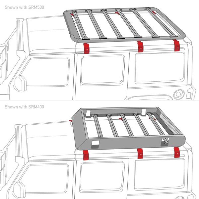 Go RhinoGo Rhino 6pc Rain Gutter Mounting Kit for SRM Rack