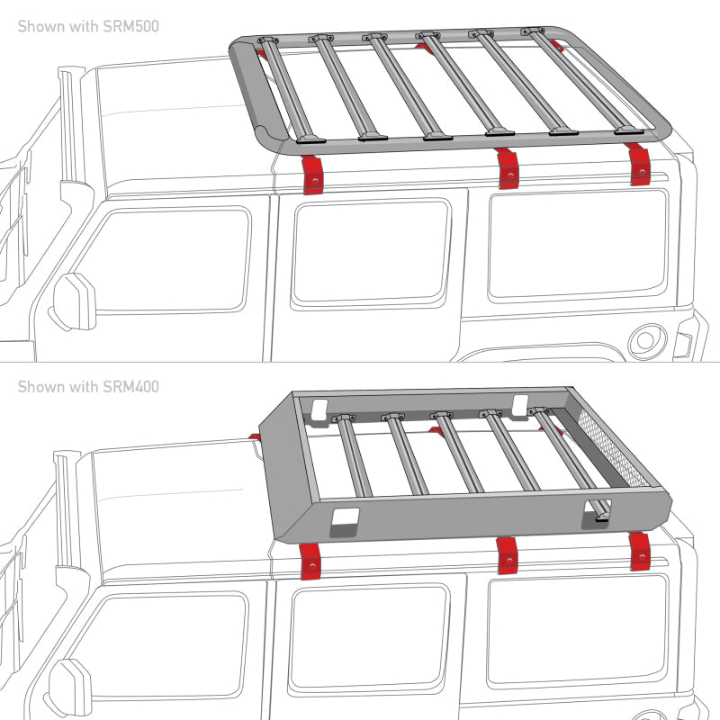 Go RhinoGo Rhino 6pc Rain Gutter Mounting Kit for SRM Rack