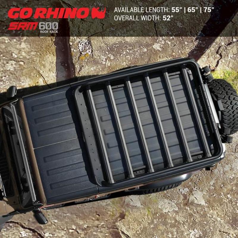 Go RhinoGo Rhino Universal 65in SRM 600 Basket Style Rack - Textured black