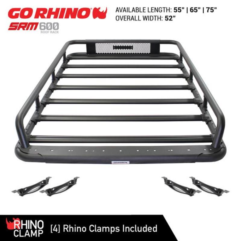 Go RhinoGo Rhino Universal 65in SRM 600 Basket Style Rack - Textured black