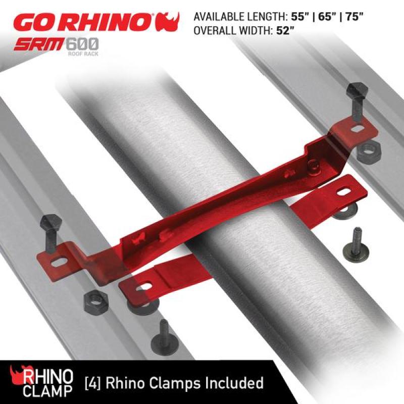 Go RhinoGo Rhino Universal 65in SRM 600 Basket Style Rack - Textured black