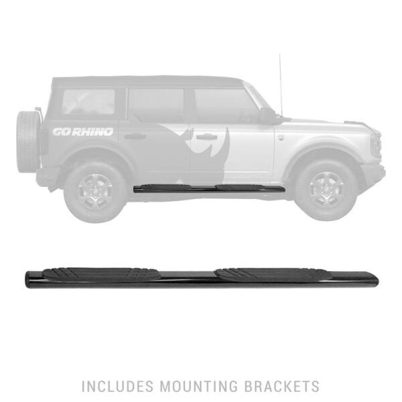 Go RhinoGo Rhino 4in OE Xtreme SideSteps - Textured Black - 71in
