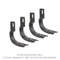 Go RhinoGo Rhino 19 - 20 Chevrolet Silverado 1500 Brackets for OE Xtreme Cab Length SideSteps