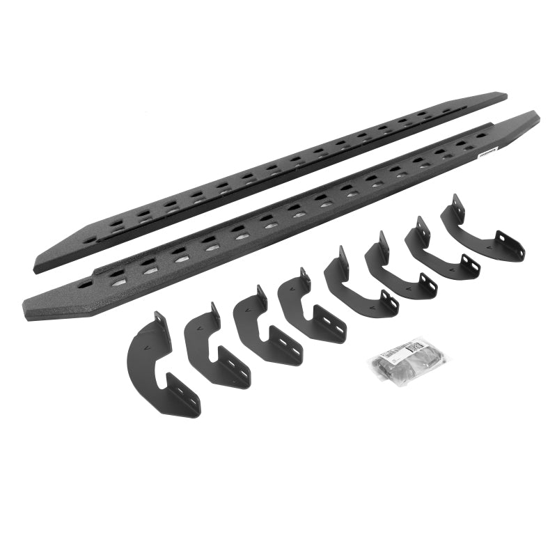 Go RhinoGo Rhino 2022 Toyota Tundra Crew Max RB20 Slim Running Board + Brackets - Bedliner Coating