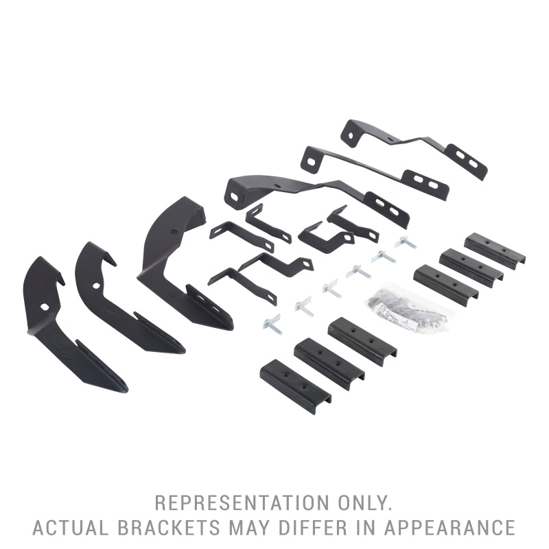 Go RhinoGo Rhino 18 - 20 Jeep Wrangler JLU Brackets for RB Running Boards