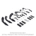 Go RhinoGo Rhino 18 - 20 Jeep Wrangler JLU Brackets for RB Running Boards