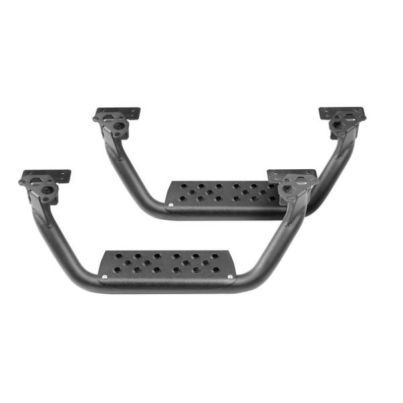 Go RhinoGo Rhino Dominator Extreme D6 SideSteps - Tex Blk - 4in Drop Down Steps (Pair)