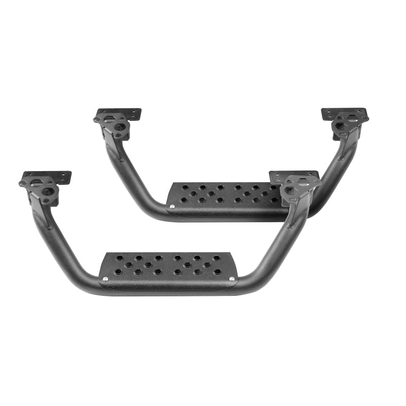 Go RhinoGo Rhino Dominator Extreme D6 SideSteps - Tex Blk - 4in Drop Down Steps (Pair)