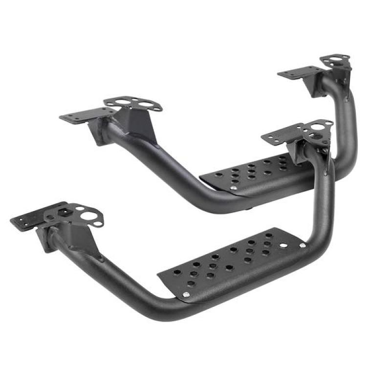 Go RhinoGo Rhino Dominator Extreme D6 SideSteps - Tex Blk - 4in Drop Down Steps (Pair)