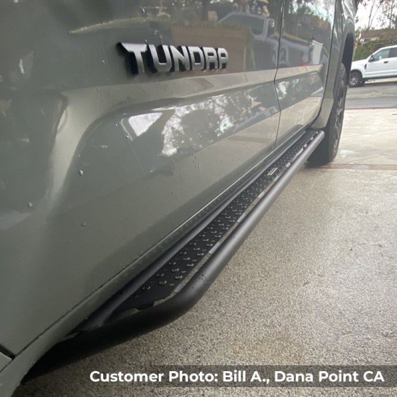 Go RhinoGo Rhino 2022 Toyota Tundra Crew Max Brackets for Dominator Extreme SideSteps - Tex. Black