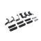 Go RhinoGo Rhino 2022 Toyota Tundra Crew Max Brackets for Dominator Extreme SideSteps - Tex. Black