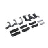 Go RhinoGo Rhino 2022 Toyota Tundra Crew Max Brackets for Dominator Extreme SideSteps - Tex. Black